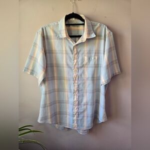 Vintage Christian Dior Monsieur Plaid Short Sleeve Shirt XL - 80s Retro